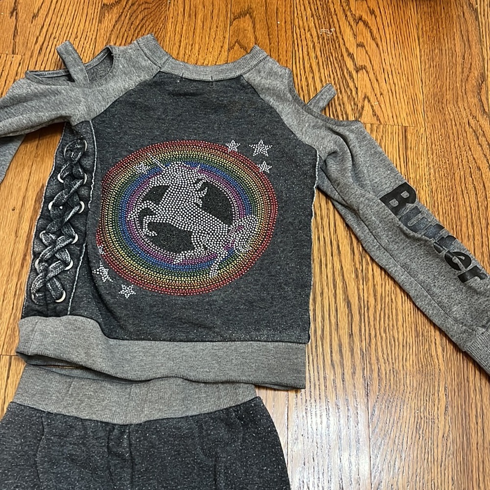 Girls Butter Jogging Set - Picture 4 of 7